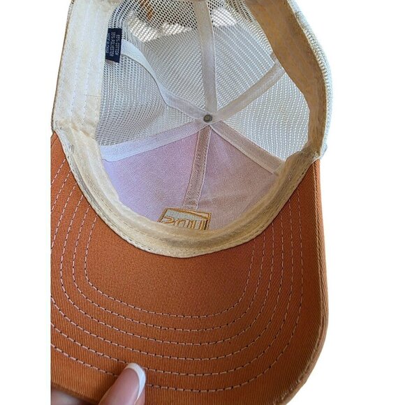 Vintage UPS Logo Trucker Hat With Mesh Back & Distressed Details - Picture 4 of 11